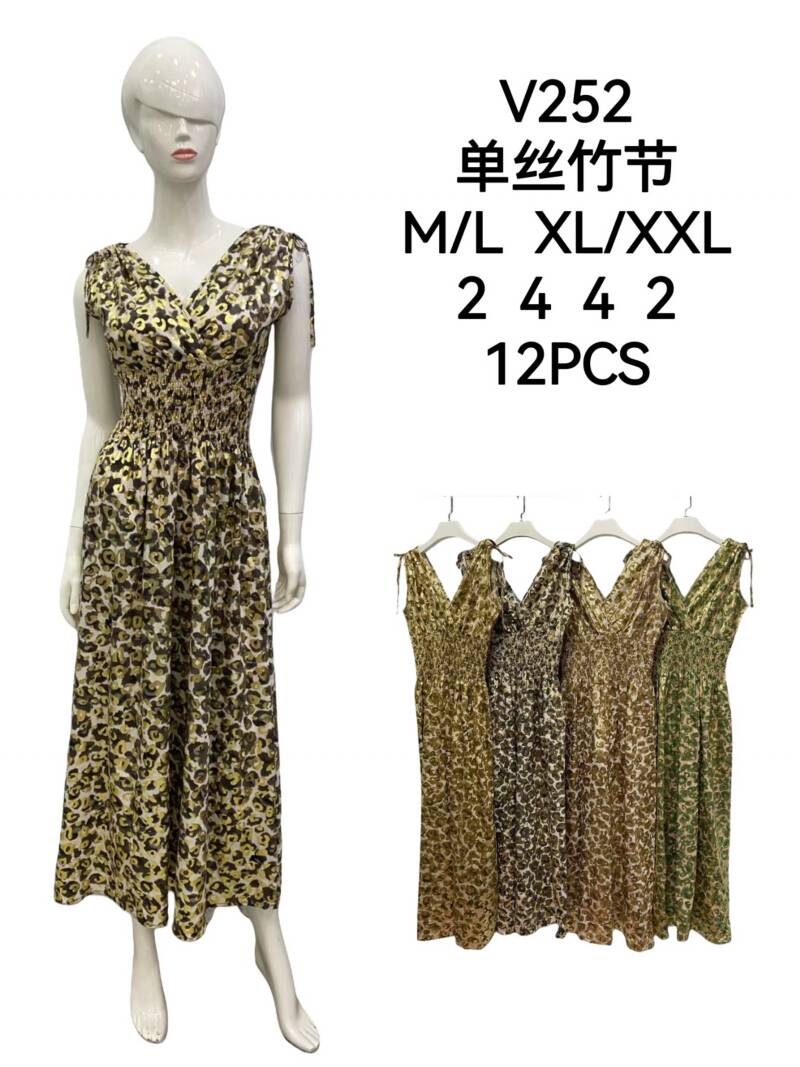 Sukienki damskie Roz M/L-XL-2XL, Mix kolor Paczka 12 szt